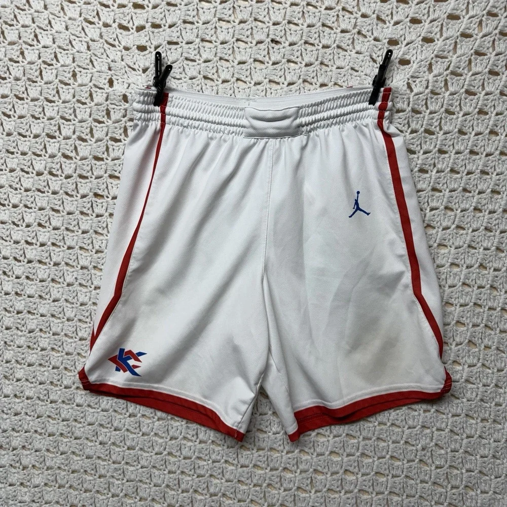 Air Jordan Shorts Mens Sz S White Jumpman Logo Drawstring
